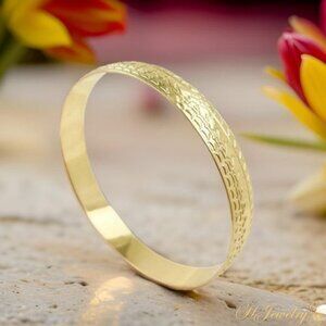 Tribal heart mauna kea bangle bracelet